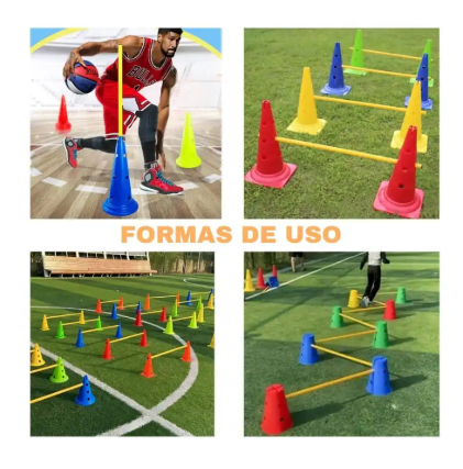 KIT 12 CONOS C/ HUECO + 6 VARILLAS